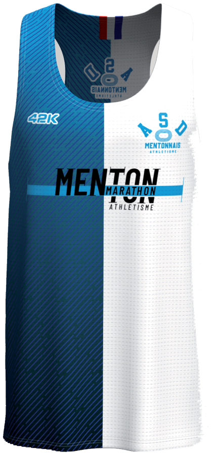Maillot de l'entente ASDM × Menton Marathon, vue de face
